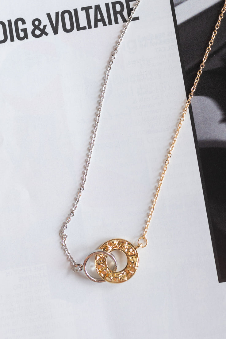 gold silver ring necklace