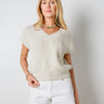 light grey knit sweater vest top