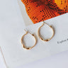 gold twist hoops