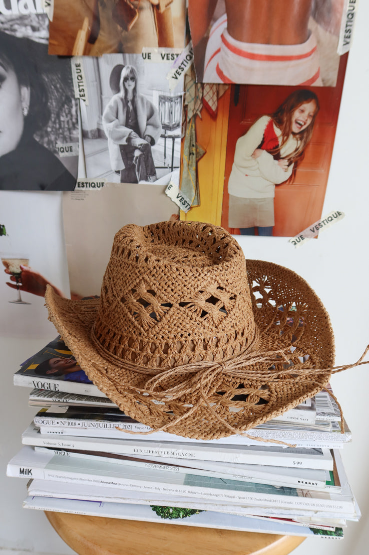 tan cowgirl hat