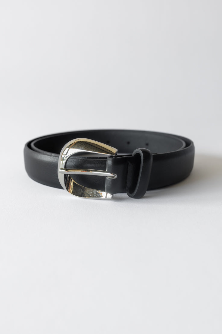 black belt with silver detail