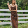 black and brown cheetah dress