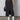 black denim midi skirt