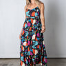  black floral maxi dress