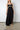 black maxi dress crochet fabric