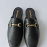black mule shoes