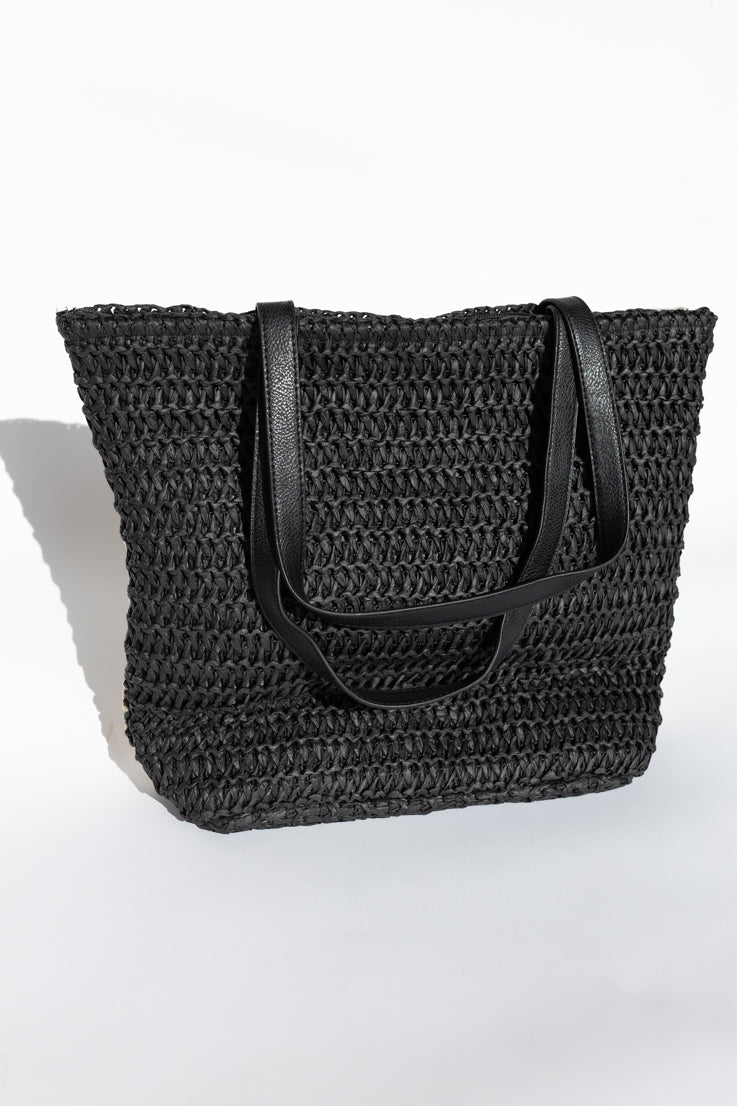 black patchwork bag