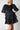 black ruffled mini dress