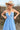 blue halter top dress