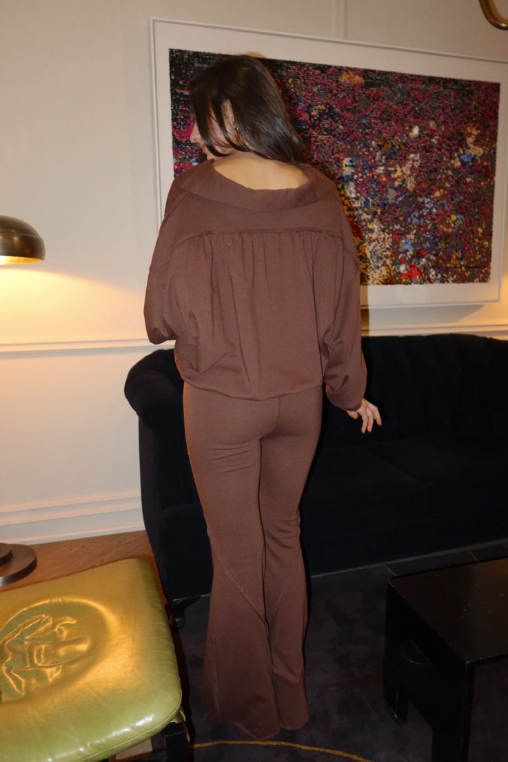 brown lounge pants