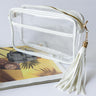 clear white purse