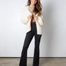 ivory chunky knit cardigan