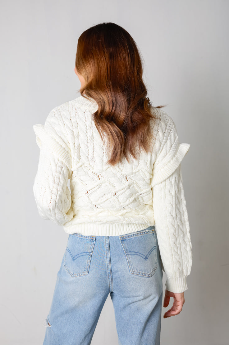 ivory knit sweater