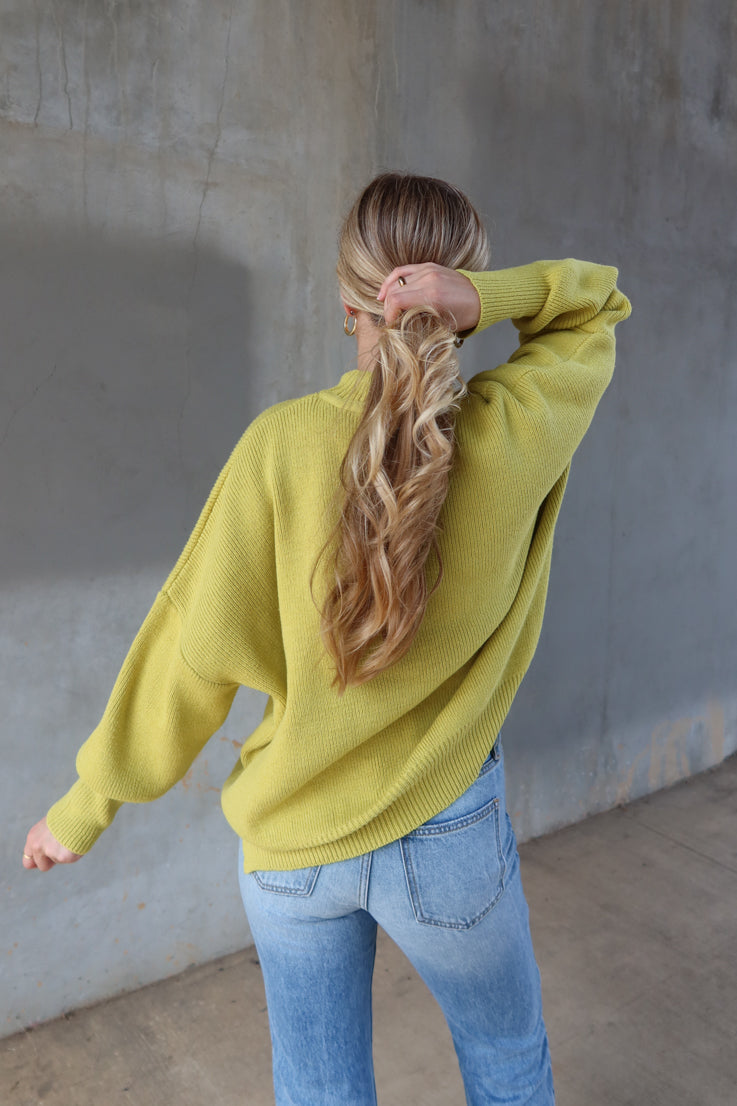 lime oversized sweater