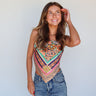 multi color bandana top