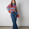 multi color knit sweater