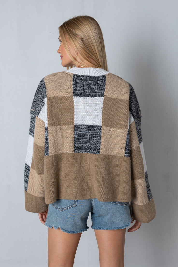 multi colorblock sweater
