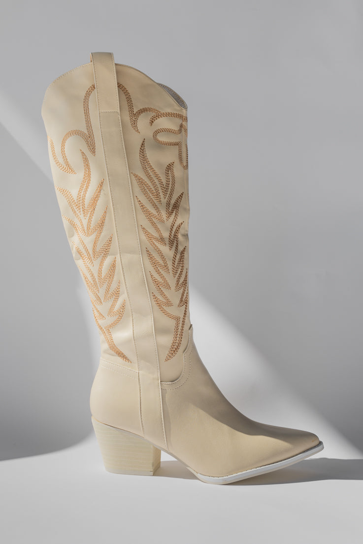 off white cowboy boot