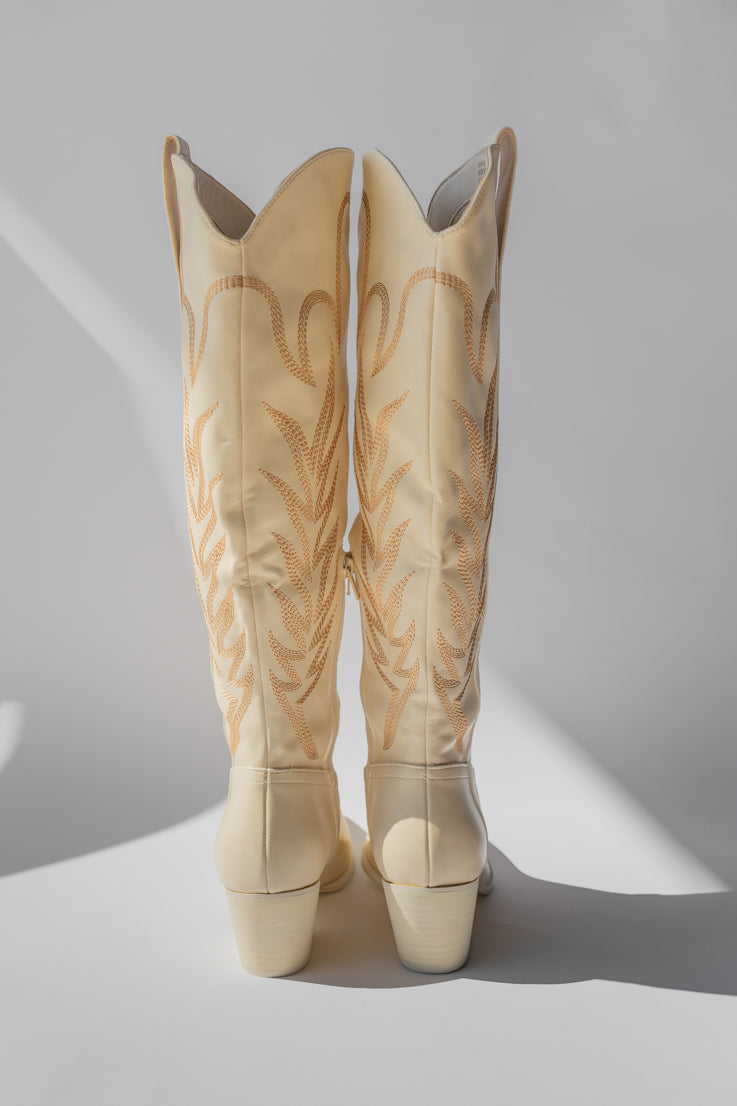 off white cowboy boot