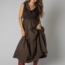 olive v-neck maxi dress