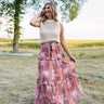 paisly patchwork maxi skirt