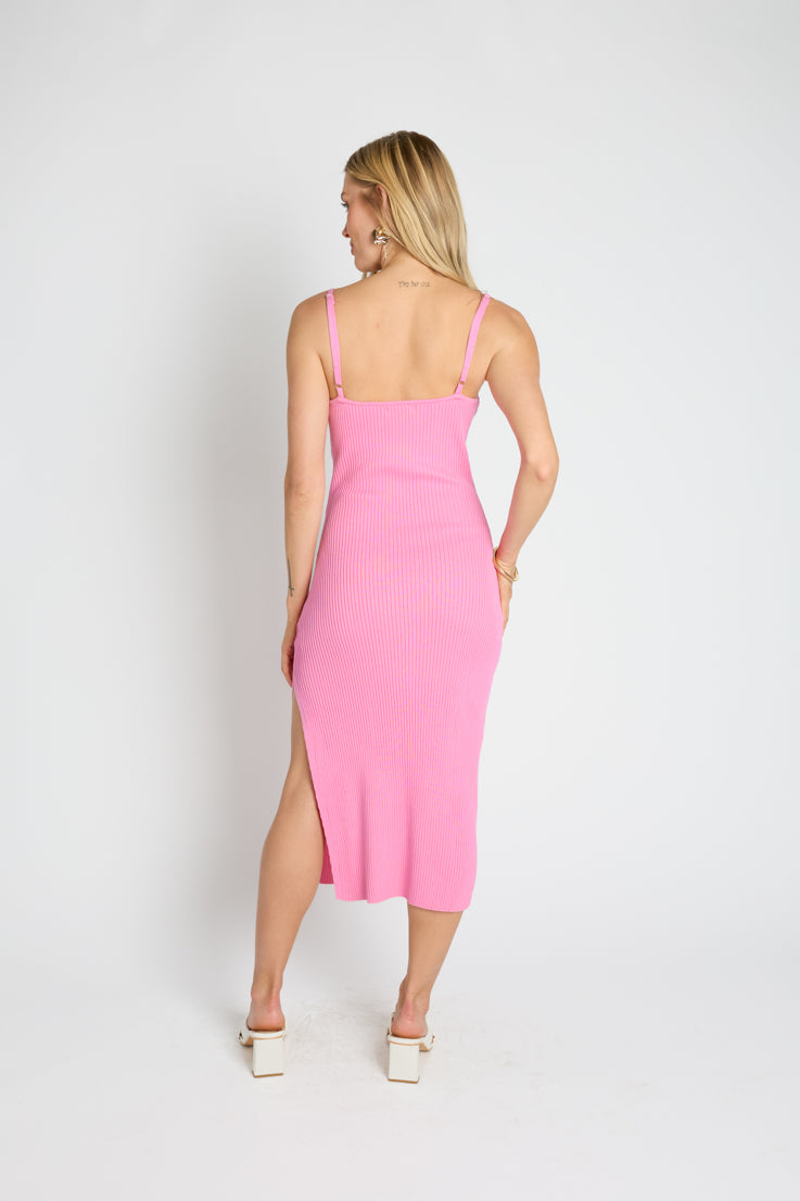 Pink Ribbed Dress Hot Pink Ribbed Maxi Dress Casual Fall Dress Cute Dress Pink Ribbed Dress Hot Pink Ribbed Maxi Dress Casual Fall Dress Cute Dress