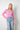 pink sheer knit top