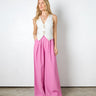 pink wide leg highwaisted pants