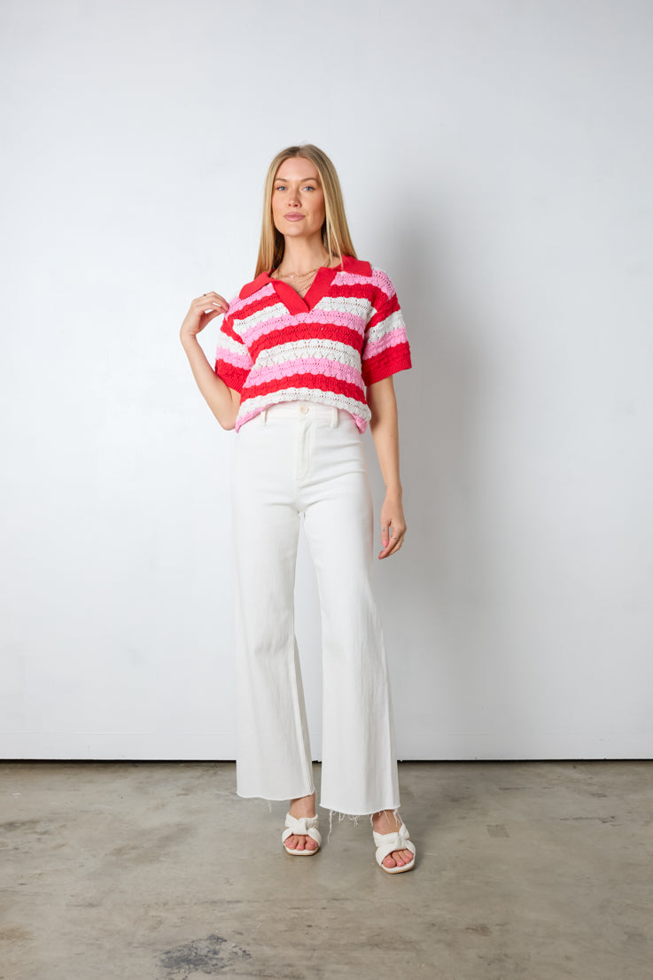 reds striped top