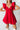 red sweetheart neckline mini dress