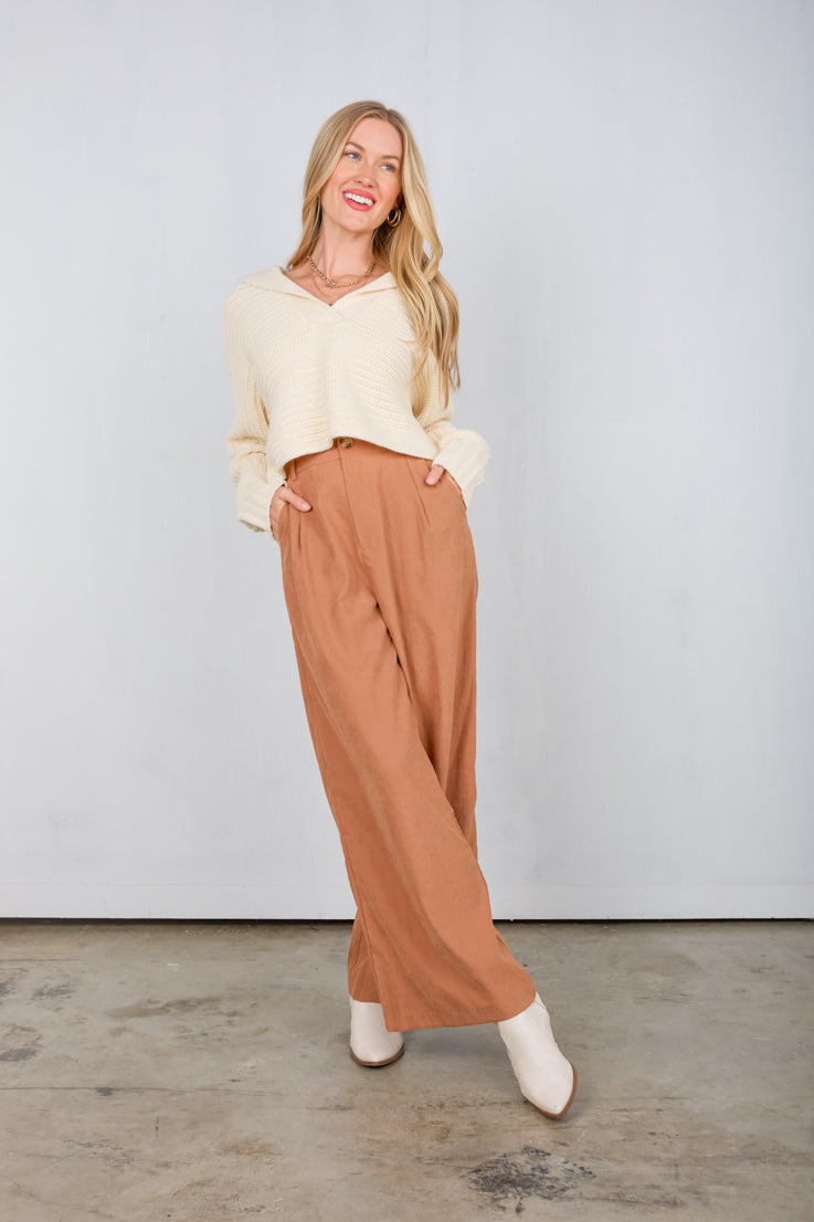 rust trousers