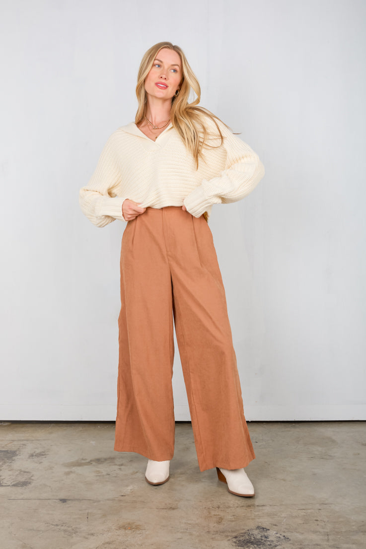 rust trousers