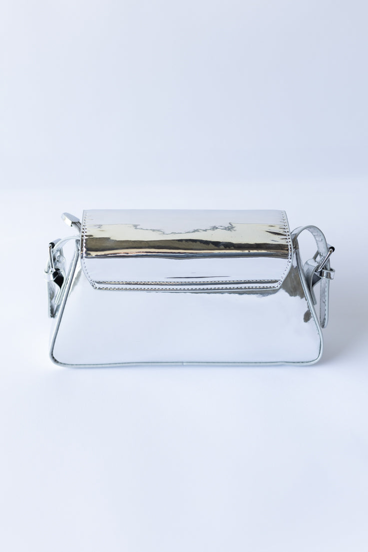 silver handbag