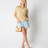 taupe knit top
