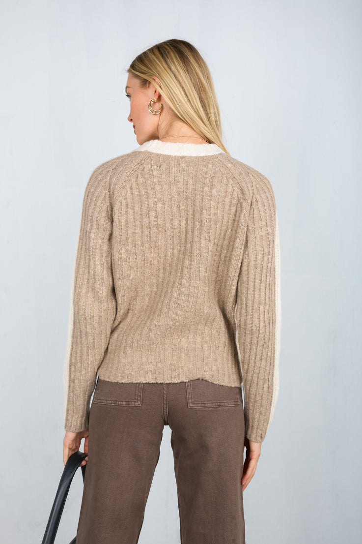 two toned sweater