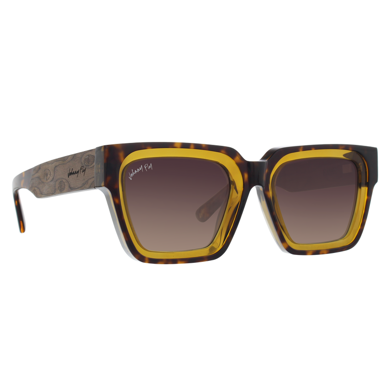 Fame Sunglasses by Johnny Fly #color_champagne-tortoise