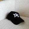 black NY baseball cap