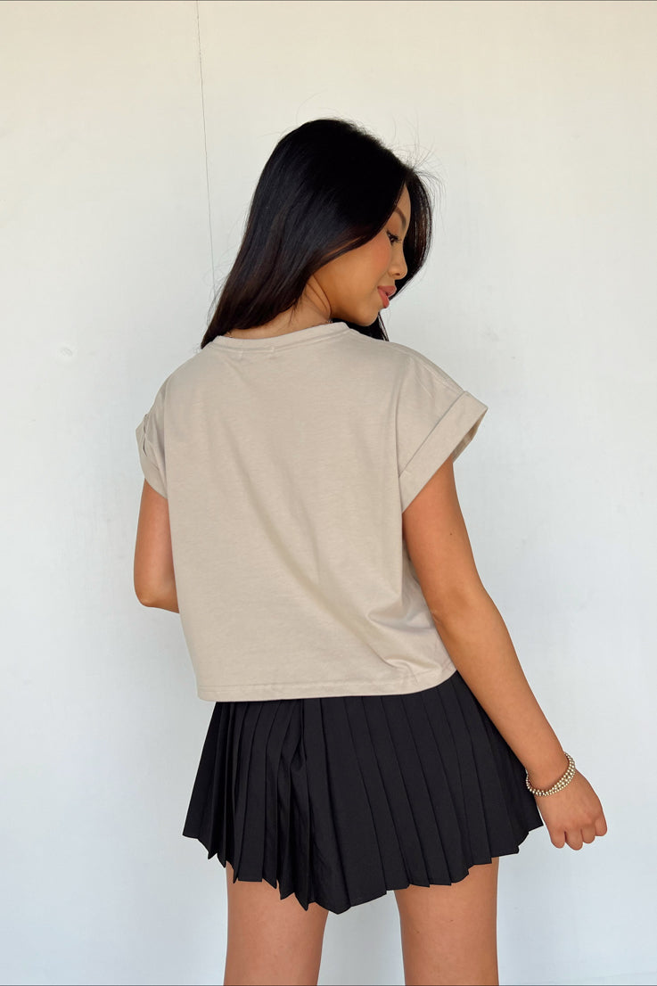 black pleated tennis skirt