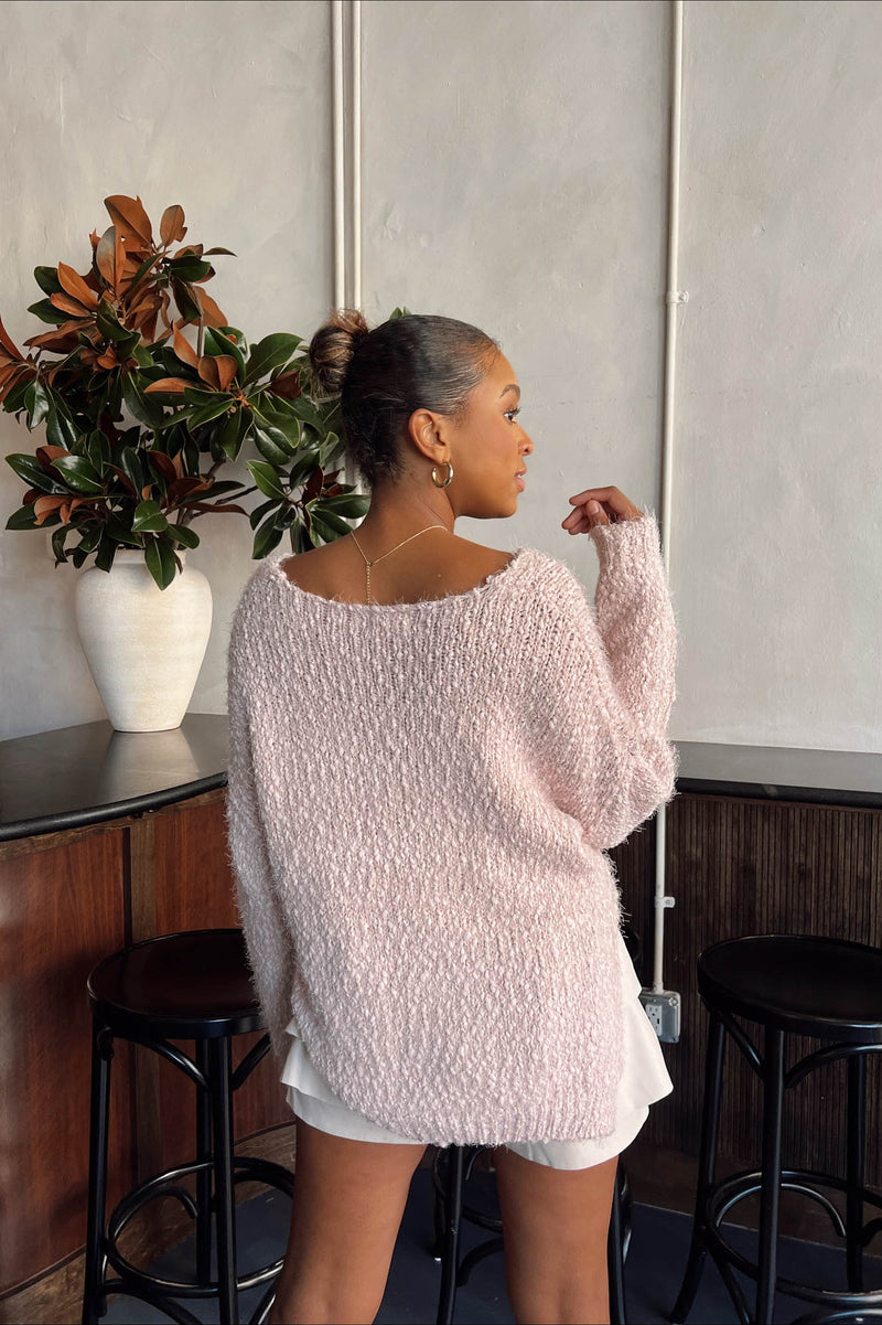 blush sweater knit