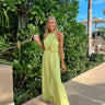 bright lime green jumpsuit