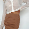 brown skirt