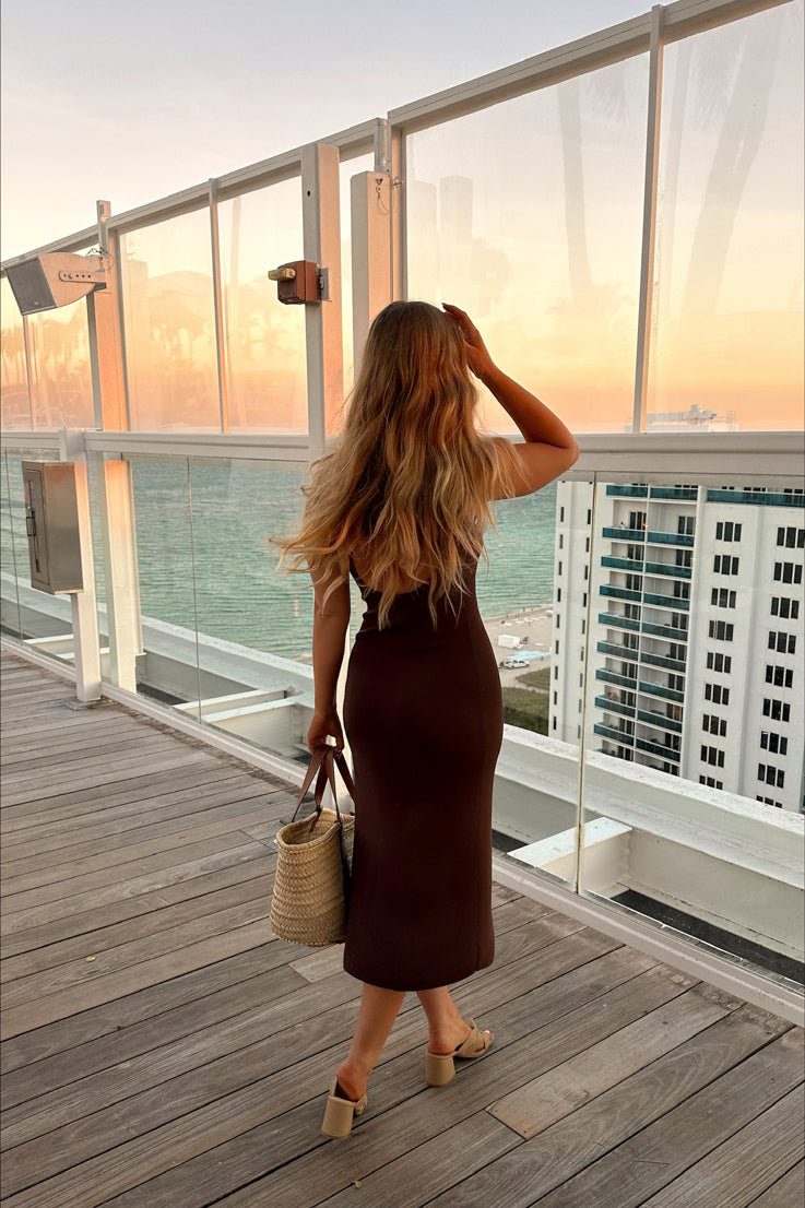 Chocolates and Roses Midi Dress Vestique Chocolates and Roses Midi Dress Vestique