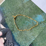 gold-plated petite chain brass bracelet 