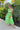 green maxi dress with cut outs