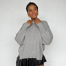 grey oversized boxy sweater