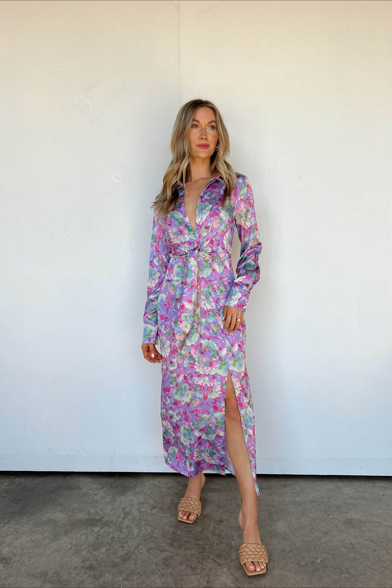 lavender maxi dress