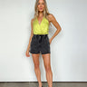 lime green halter top