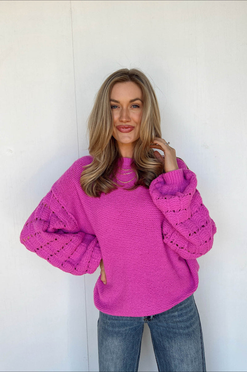 orchid knit sweater