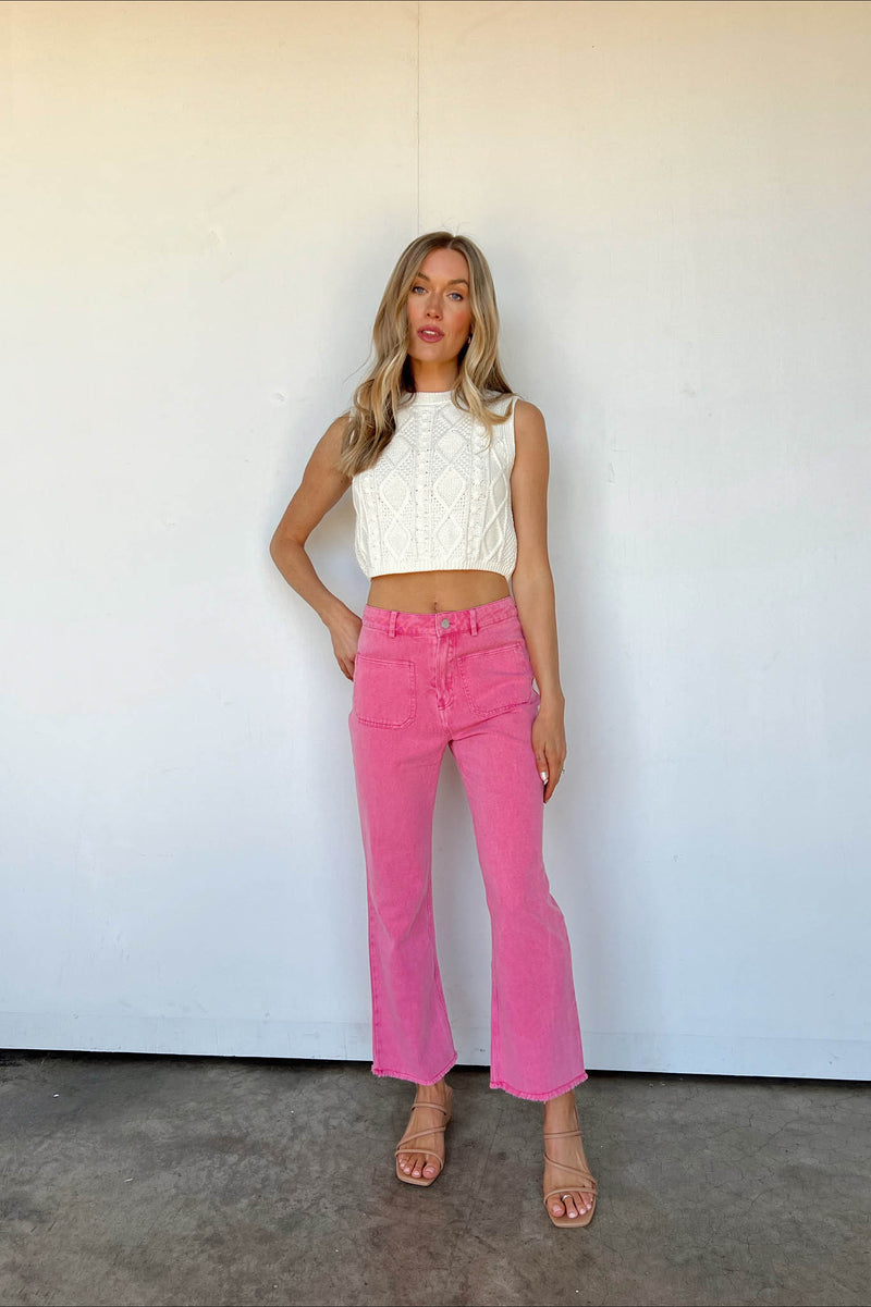 Pretty in Pink Jeans – Vestique