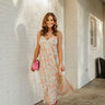 pink and orange floral maxi dress